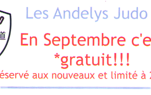 💥 Venez découvrir le Judo et le Taïso en septembre, c'est gratuit ! 💥