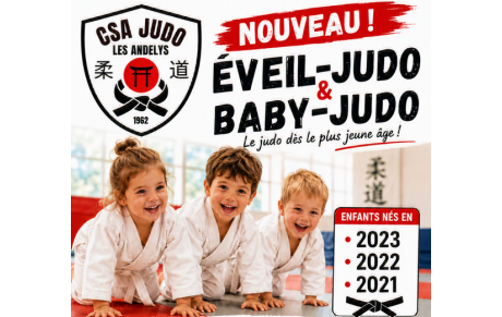Nouveau - Création d'une section éveil et baby-judo