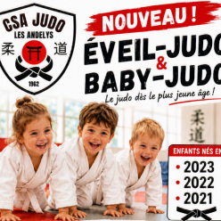 Nouveau - Création d'une section éveil et baby-judo